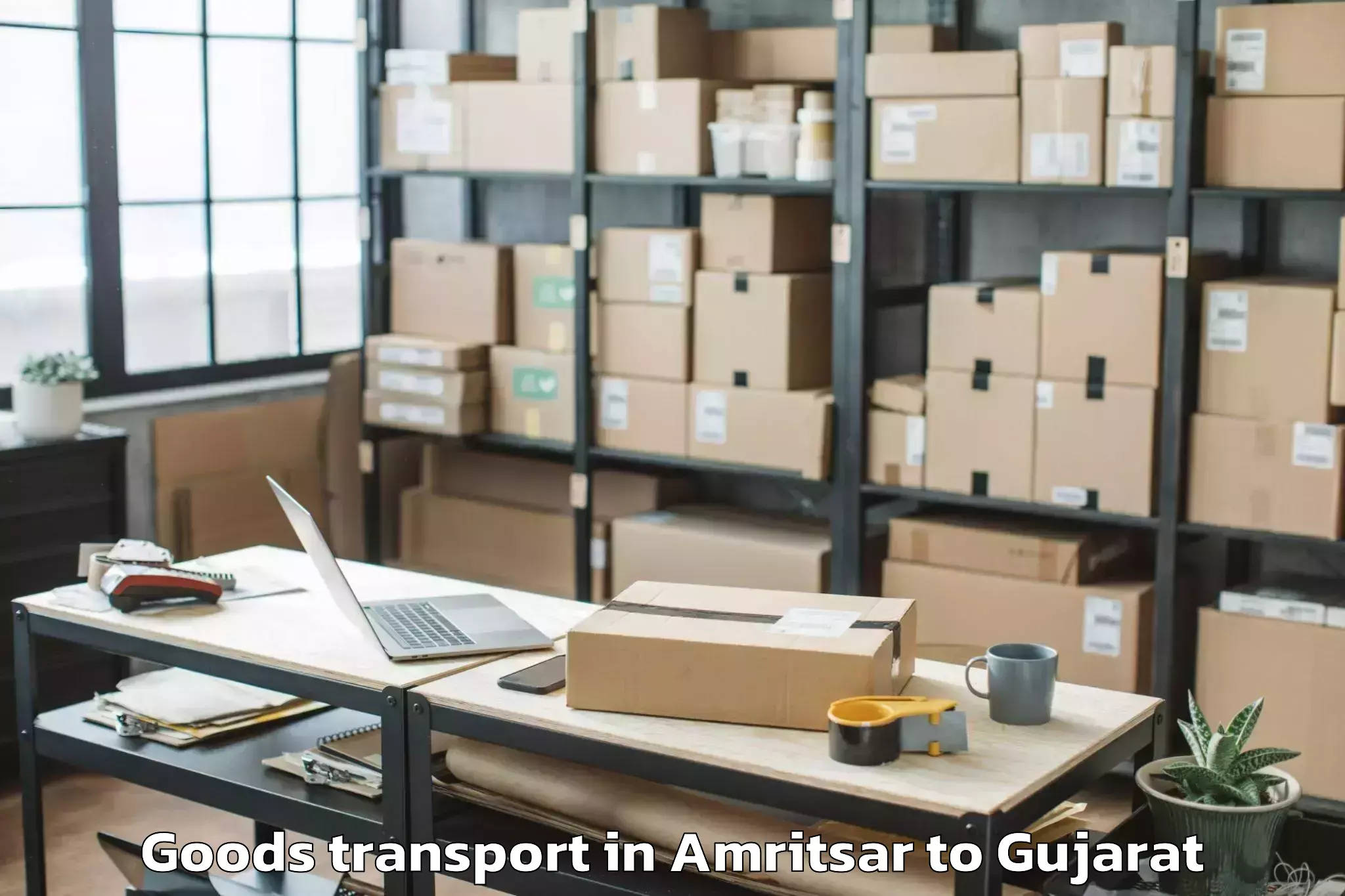 Comprehensive Amritsar to Nirma University Ahmedabad Goods Transport